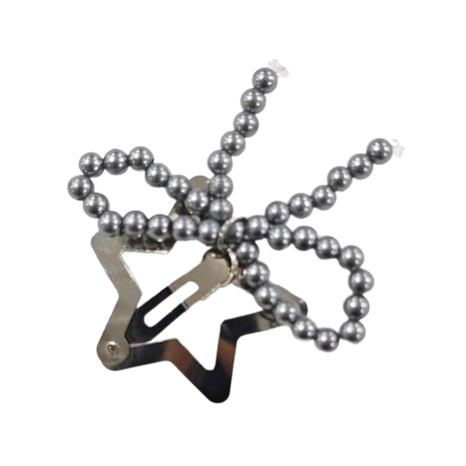 

Заколка-бабочка с бантом, искусственный жемчуг, бисерные заколки-банты, аксессуары для волос, цветная заколка для волос, украшение для головы