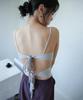 Lujeuseullibobeo Ribbon Tie Camisole *Pearl Grey