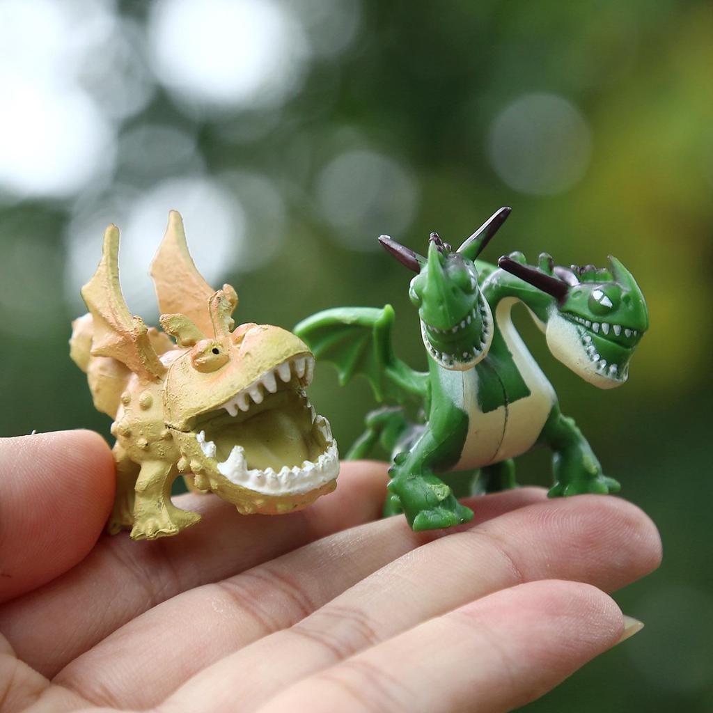 Handgefertigte Zahnlos & Lichtwut Drachen Anime Figur Blind Box Ornament