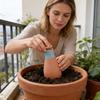 4 Pieces Red Soil Automatic Irrigation Pots For Garden Herbage Extended Water Supply Easy To Operate