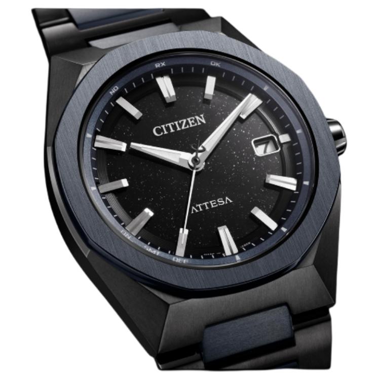 Citizen Attesa 100m Water Resistant Light Powered Quartz Movement Titanium Strap Watch 39mm CB3046-76E