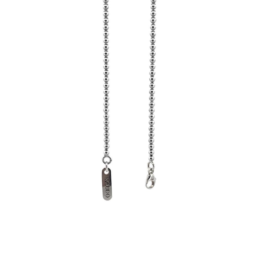 Scudo Blossom Of Snow Flake Stone Necklace