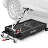 VEVOR Low Profile Oil Drain Pan, 75.7 L Capacity, Rolling Oil Drain Pan with Electric Pump & 2.2 m Hose, Leak-proof & Corrosion-resistant