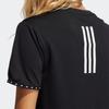 Adidas Solid Color Logo Print Pullover Short Sleeve T-Shirt Women Tops Black GQ9412