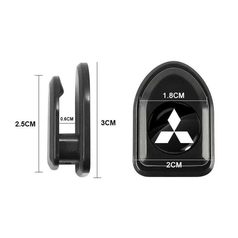 wszm6 4PCS Universal Car Interior Storage Hook Key Umbrella Hanging Hanger for Mitsubishi Lancer EX Outlander Sport ASX Xpander MPV L2