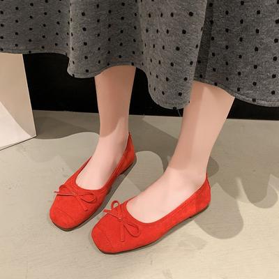 Französische Doudou-Schuhe quadratische Spitze flacher Boden Oma-Schuhe Damen 2025 Frühling und Sommer neu koreanische Version sanfte weiche Sohle flacher Ausschnitt einzelne Schu