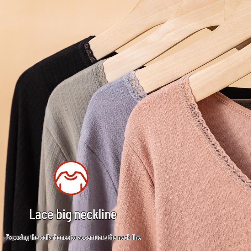 Xueqianman Women's Seamless Thermal Underwear Set