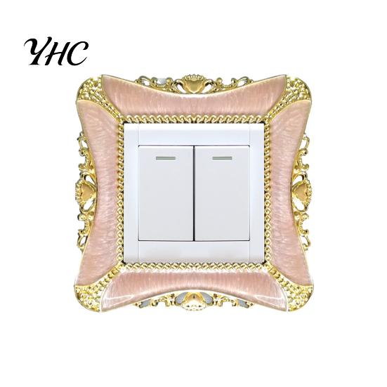 Outlet Sticker Switch European Style Punch Free Plastic Socket Decal Wall-mounted Cover Wall for Home