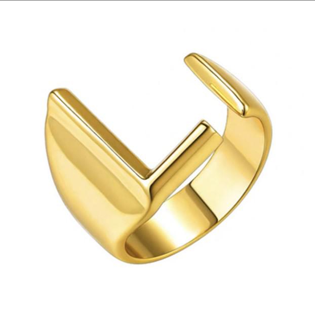 Adjustable Women's Fashion Rings, European & American Trend, 26 English Alphabet Designs