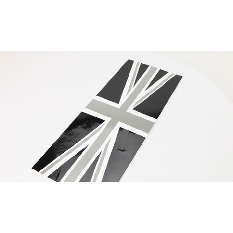 Black Union Jack UK Flag Pattern Vinyl Sticker Decal For Mini Cooper Door Handle