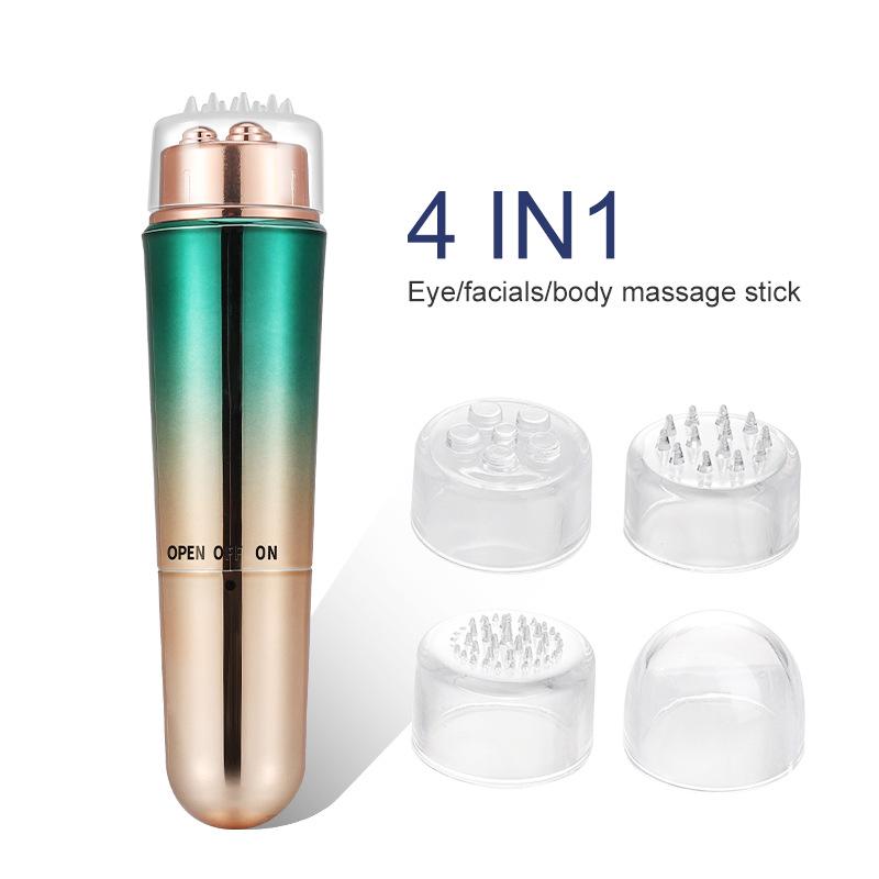 Electric Eye Massager for Fine Lines & Dark Circles, Serum Applicator, V-Face Slimmer, Facial Beauty Device