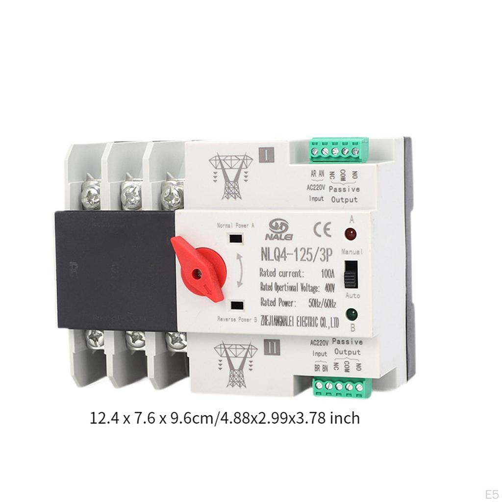 100A Doppel Power Automatische Transfer Schalter Robust Zuverlässig Leicht Installieren Schnelle Schalt