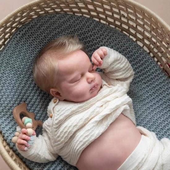 48cm Simulation Rebirth Doll Loulou Full Glue Children's Baby Toy Reborn Doll