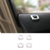 Fit For BMW X3 2006-2010 Matte Silver Inner Door Lock Down Bolt Ring Trim 4PCS