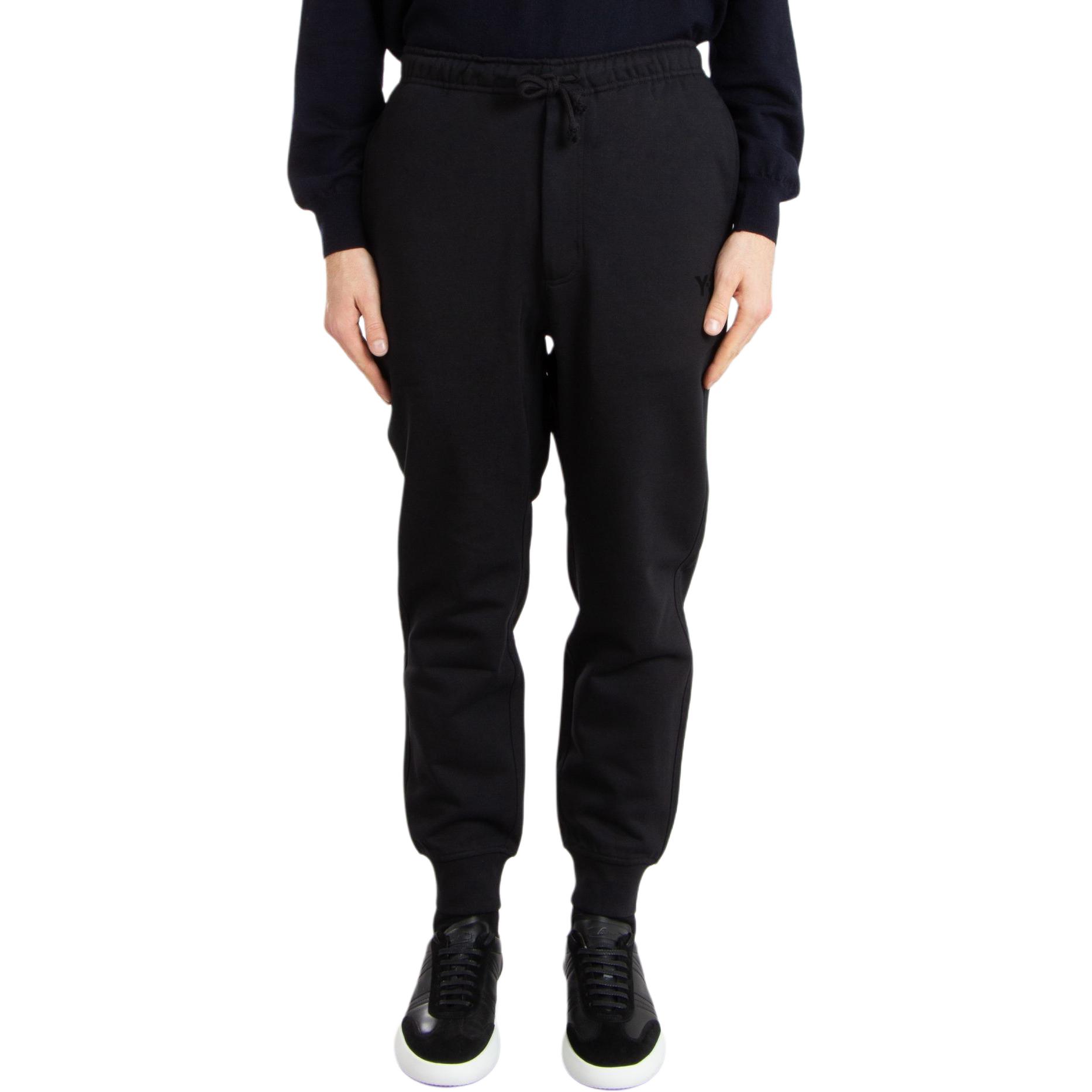 Y-3 Solid Color Logo Drawstring Cuffed Loose Casual Pants Men pants Black JN4916 XL