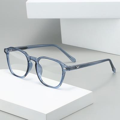Men's and Women's Anti Blue Light Glasses - Square Women's Transparent Glasses for Daily Commuting