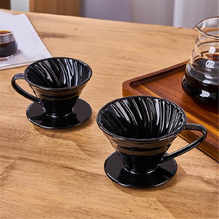 Ceramic Coffee Dripper Pouring Over Filter Funnel Cup Even Extraction Perfect For Coffee Enthusiasts