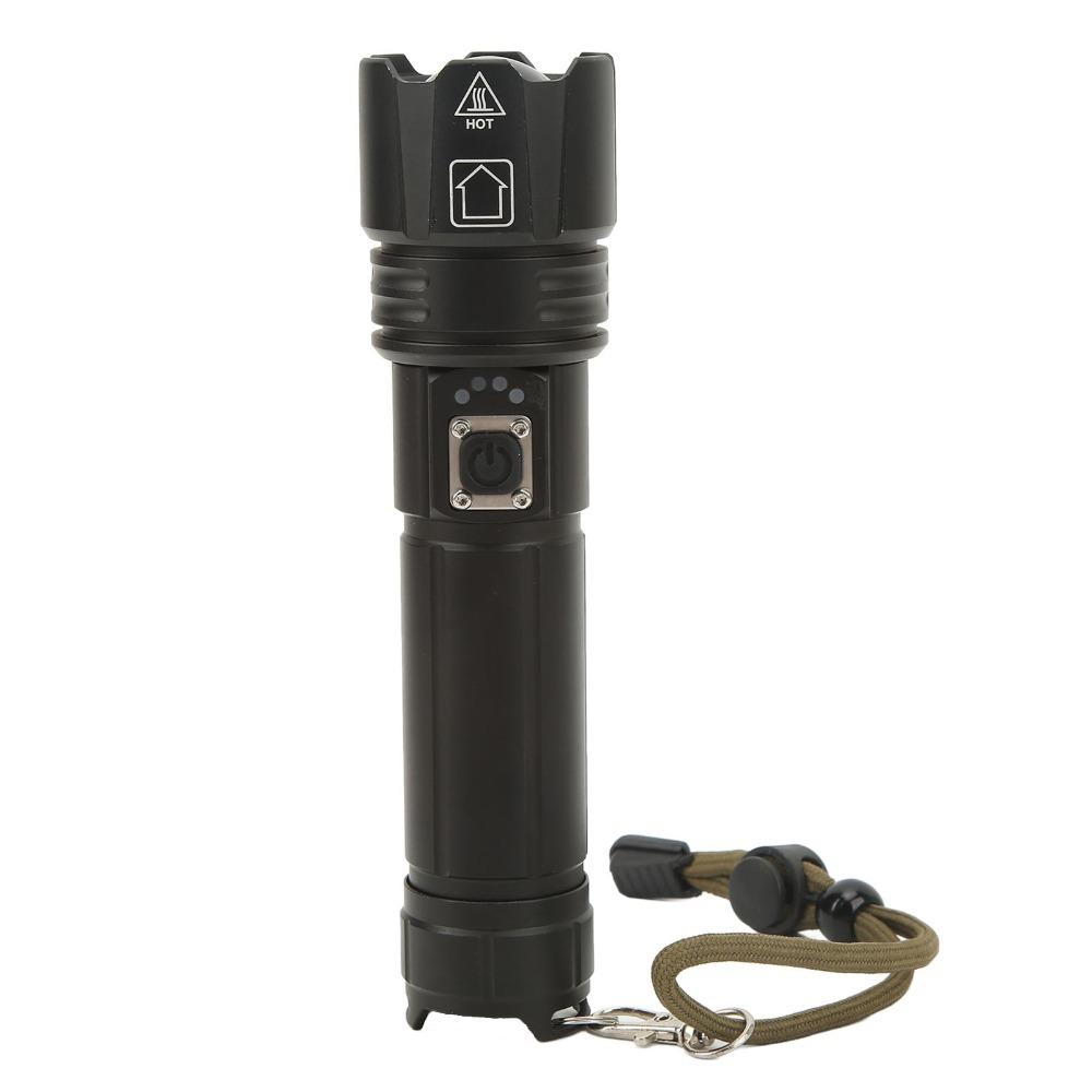 IPX4 Waterproof LED Flashlight 30W Rechargeable Flashlight Super Bright Flashlight  Emergency