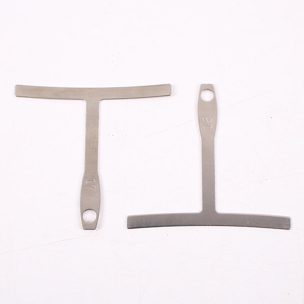 9 PCs Guitar Radius Gauge Set Stainless Steel T-shaped Guitar Builder Luthier Tool For Guitar Repair Bass Music Tool Kit