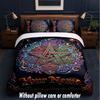 Witchcraft Theme Custom Text Or Name 3Pcs Bedding Set,1 Flat Sheet & 2 Pillowcases Personalized Home Bedding