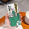 For Samsung Galaxy A72 A73 Case Simple Painted Flower Cover For Samsung A 72 A 73 Soft TPU Silicone Anti Drop Clear Phone Shell
