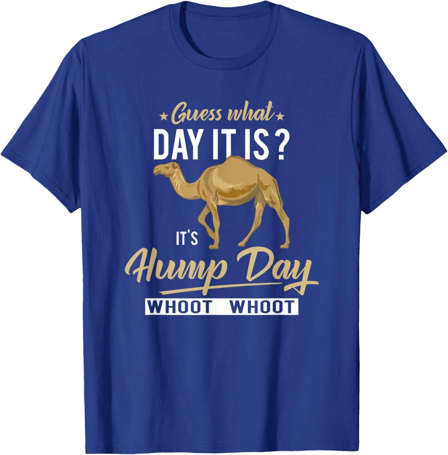 Guess What Day Is It Camel Funny Hump Day Retro Unisex T-Shirt S