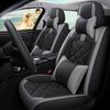 5 Seats Car Seat Cover Set Universal PU Leather Seat Covers Interior Four Seasons Protector Mat Auto Chair Cover Cushion Car Accessories