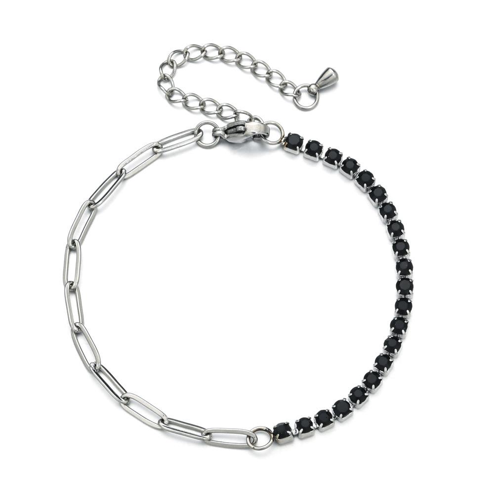 

3MM Stainless Steel Diamond Bracelet Women Fashion Minimalist Luxury Jewelry Gift