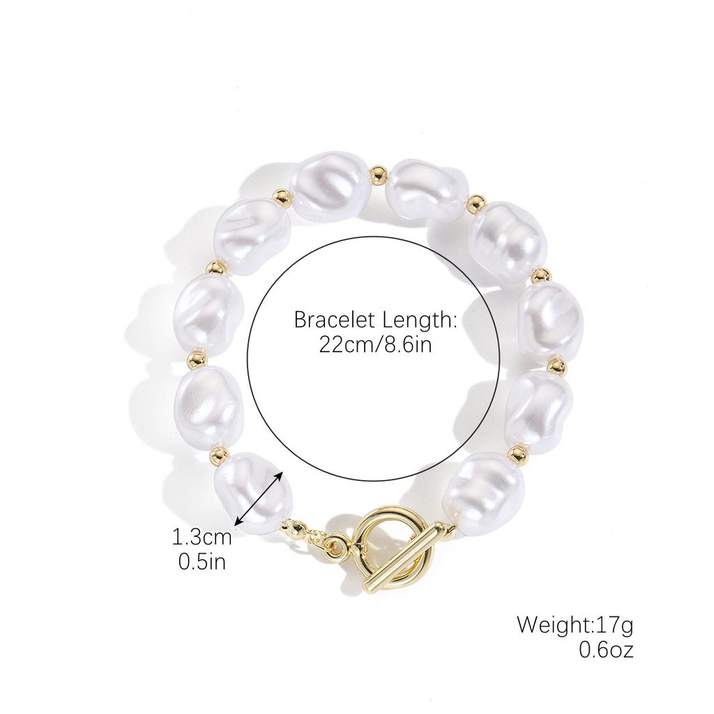 Vintage súprava barokových perál špeciálneho tvaru, high-end náhrdelník s bezpečnostnou sponou, náramok, súprava šperkov.