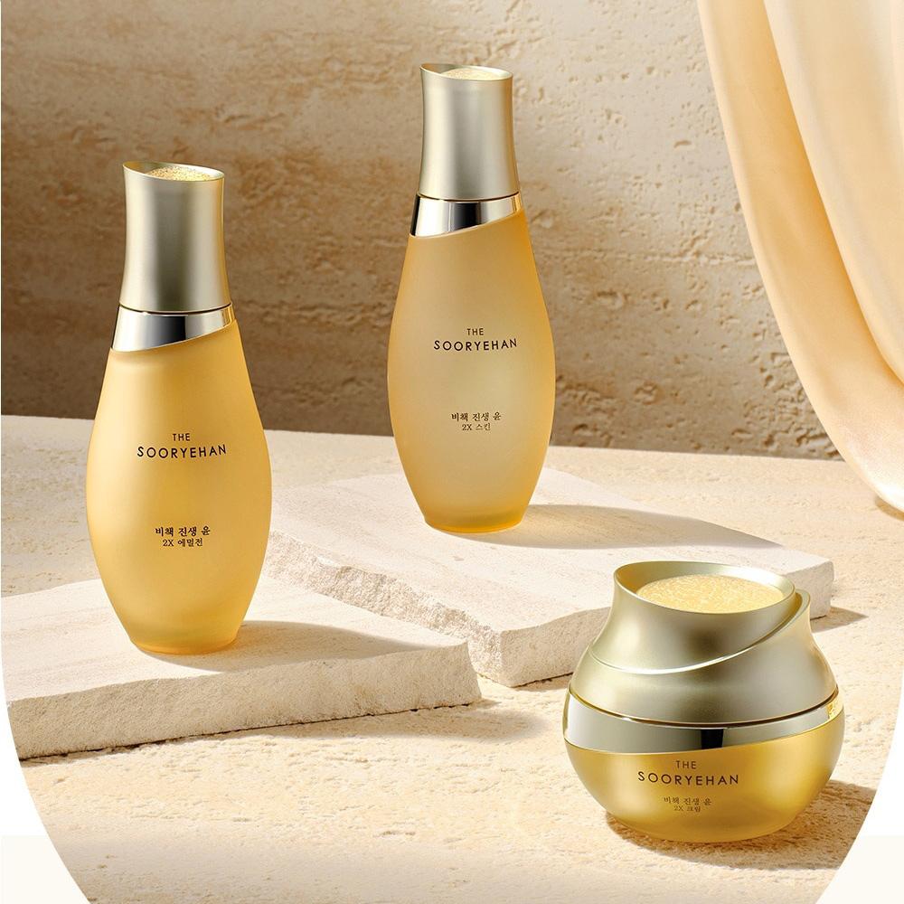 Sooryehan Bichup Jinsaeng Yoon Emulsion 2X 130ml + 100ml (230ml / 7.77 Fl. Oz)