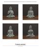 Green Sandstone Buddha Statue: Zen Decor for Home and Garden