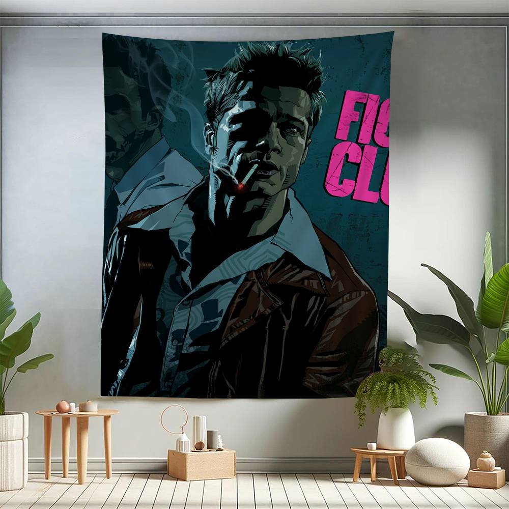 Movie Fight Club Colorful Tapestry Wall Hanging Hanging Tarot Hippie Wall Rugs Dorm Wall Art Decor