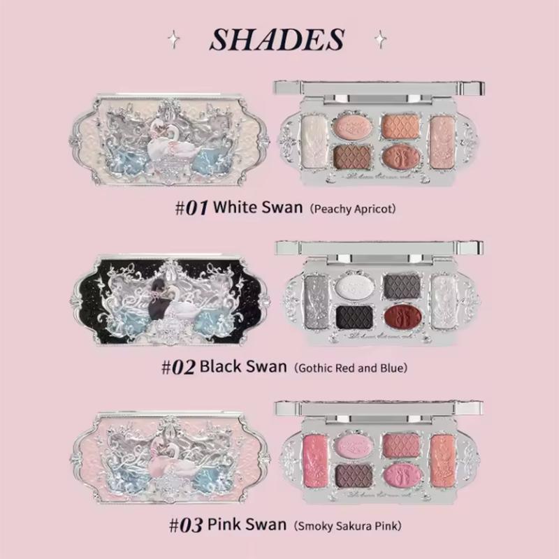 Flowerknows Free Combination Makeup 4pcs Set Lip Mud Highlighter Powder Blusher Eye Shadow Professional Makeup Gift For Girl