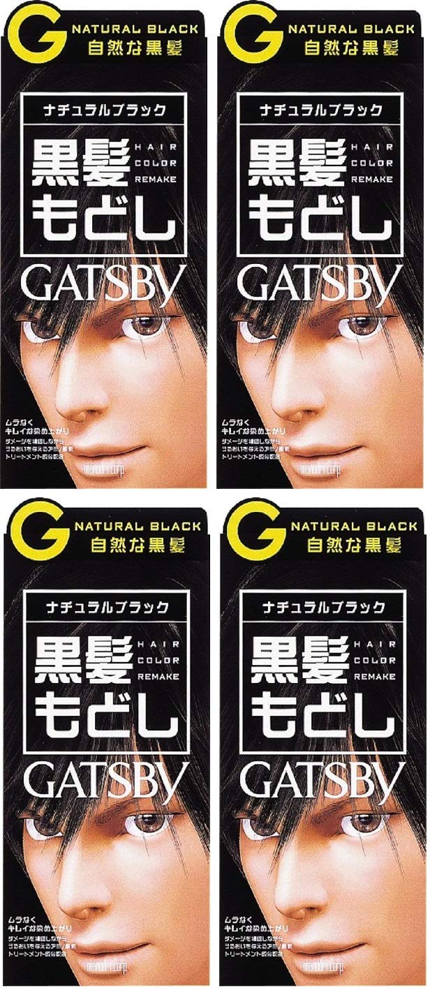 

GATSBY Turn Color Natural Black 1 agent 35g 2 agents 70mL x 4 pieces [Bulk purchase] (quasi-drug)