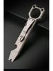 Titanium Alloy Multi-Tool: Outdoor Crowbar, Self-Defense, Bottle Opener, Wrench, EDC Gadget.