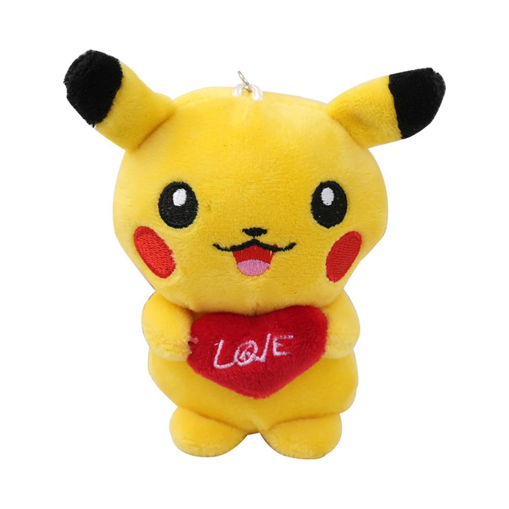 13cm Cute Pokemon Keychain Lovely Bag Backpack Pendant Pikachu Keyrings Gifts