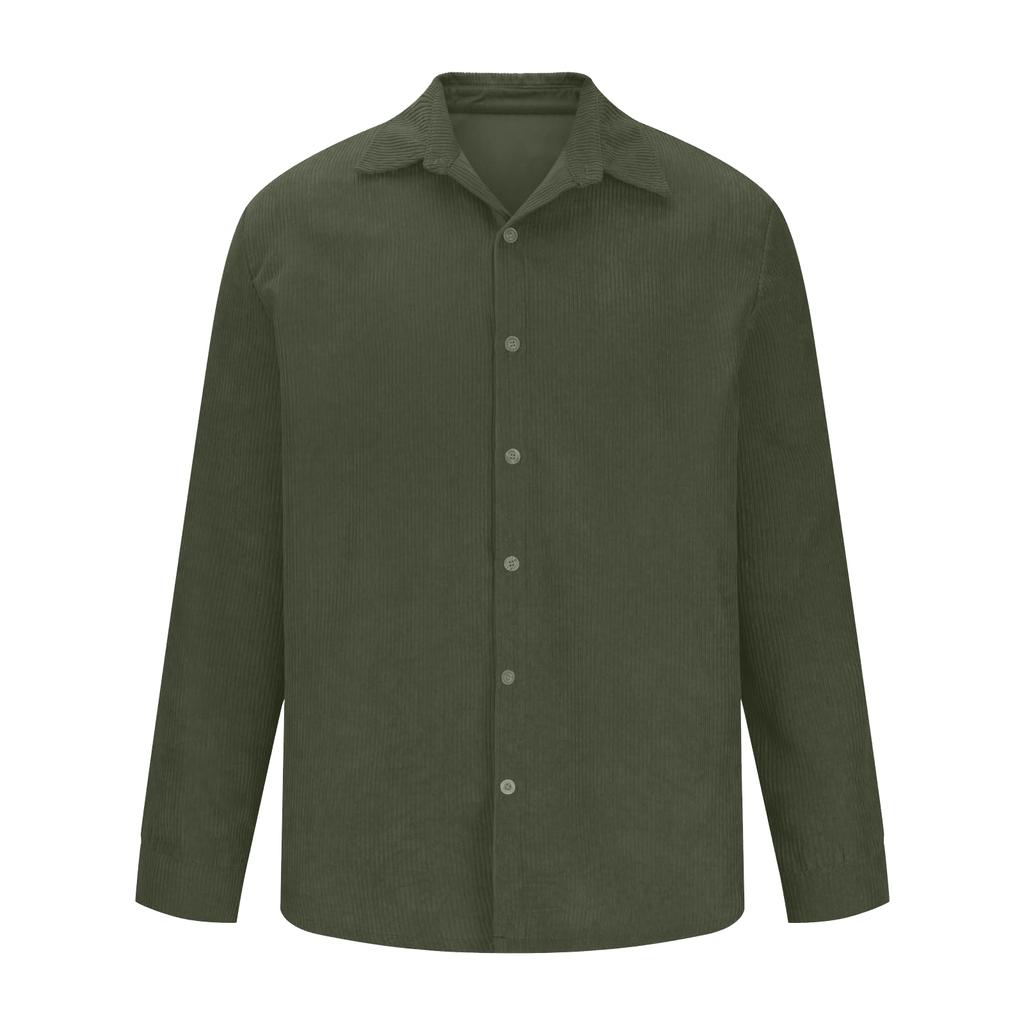 Men's Cotton Shirts Long Sleeve Casual Button Down Textured T-Shirt Loose Vacation Beach Lightweight Topsrt