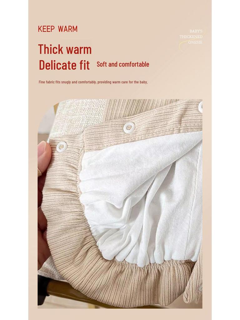 Camellia Spring Newborn Girl Coverall Long Sleeve Bodysuit