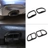 For BMW X3 G01 X4 G02 2018-2026 Stainless Steel Glossy Black Car Tail Exhaust Pipe Outlet Muffler Pipe Cover Trim Accessories