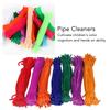 700pcs Chenille Stems Flexible Bendable DIY Educational Plush Pipe Cleaners Craft Supplies for Handworked Course Art