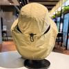Solid Color Drawstring Fisherman Hat Sun Protection Quick-drying Travel Sun Hat Foldable With Neck Cover Wide Brim Hiking Hat·