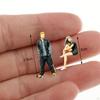 1/64 Miniature Model Street People Figures, Diorama Toys Supplies Scenery Tiny Scenes