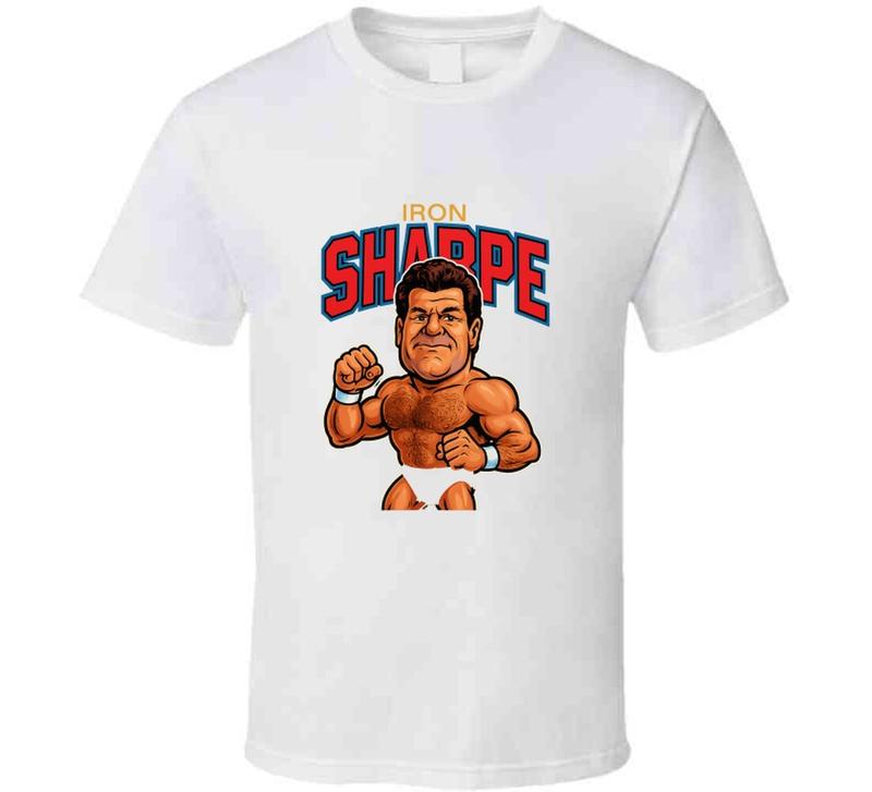 Iron Mike Sharpe Retro Wrestling Legend Caricature Unisex T-Shirt XXXL