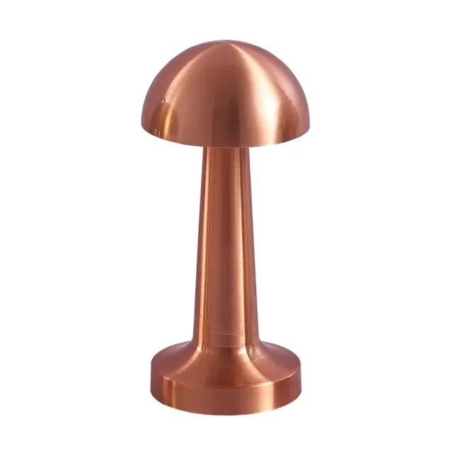 Modern LED Dining Table Lamp 3-Color Retro Bar Night Light Touch Sensor Rechargeable Coffee Table Decorative Lamp Metal Shade