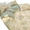 Set da 4 Pezzi in Cotone di Grado A Materno Infantile Cotone Puro Tessile per la Casa Lenzuola Copripiumino Copripiumino da 3 Pezzi Estivo