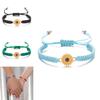 Handgefertigtes Sonnenblumen-Freundschaftsarmband mit floralem Design für Frauen und Paare