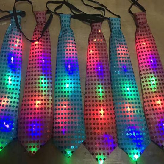 Neckwear Adorable Luminous Fabric Mens Boys Bow Tie for Party
