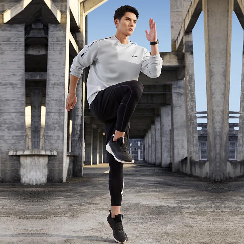 Мужской классический свитшот с круглым вырезом LI-NING M