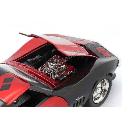 JADA TOYS 1/24 Scale HWR DC Bombshells 1969 Corvette Stingray with Harley Quinn Diecast Model Car