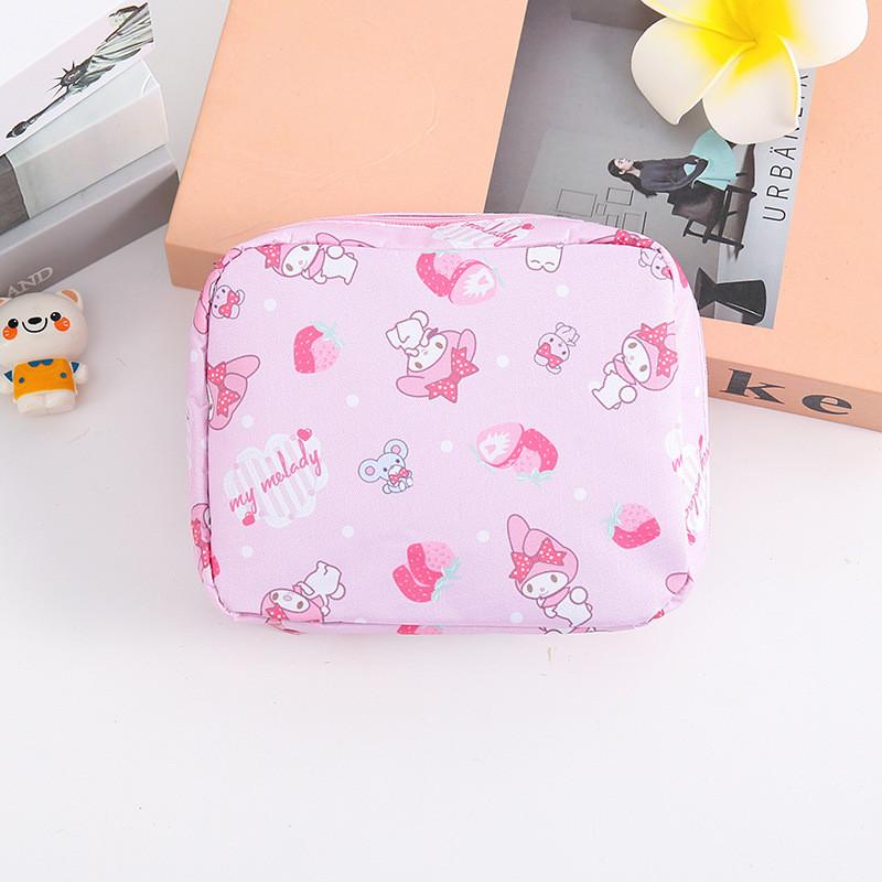 Snoopy Doraemon Hello Kitty Cinnamoroll Vzor Přenosná taška na uložení kosmetiky Pro dívky a cestování